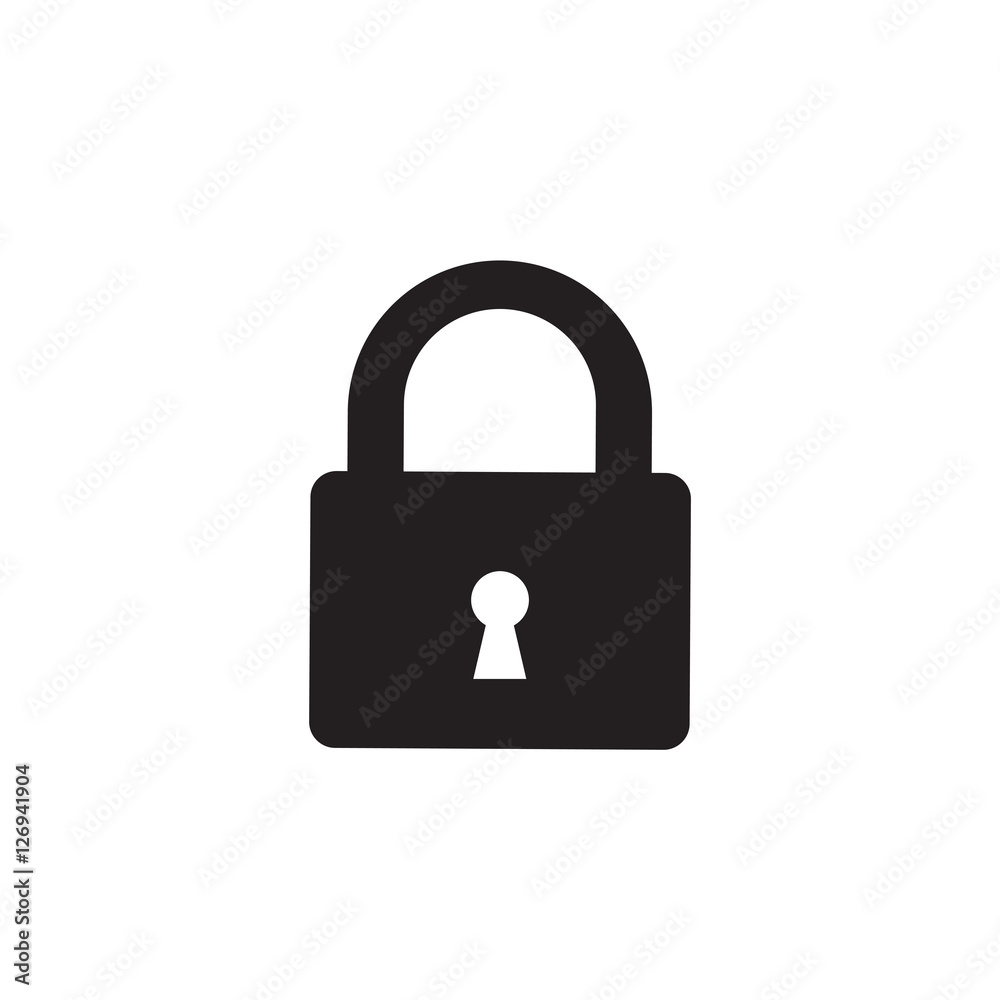 Lock icon vector Lock icon vector