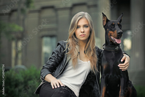 Beautiful young woman with ...