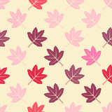 seamless vector background with leafs for your design