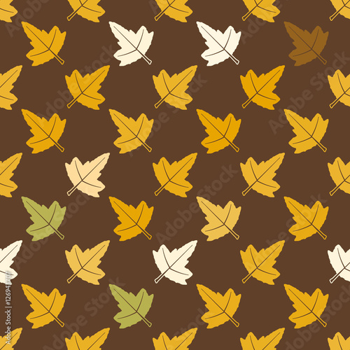 seamless vector background with leafs for your design