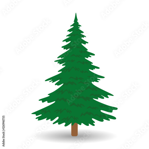 Christmas tree. illustration. festive background.
