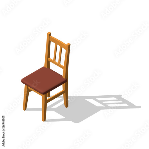 Chair.Isolated on white. 3d...