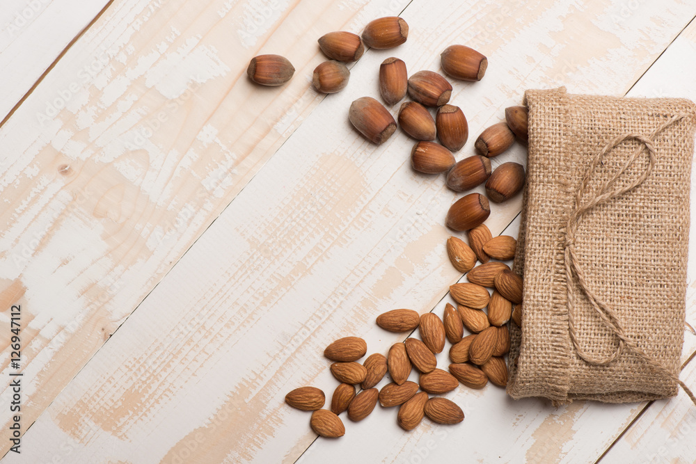Set of nuts and sack bag Set of nuts and sack bag