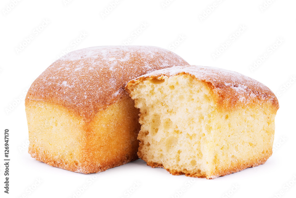 cookies custard isolated on white background cookies custard isolated on white background