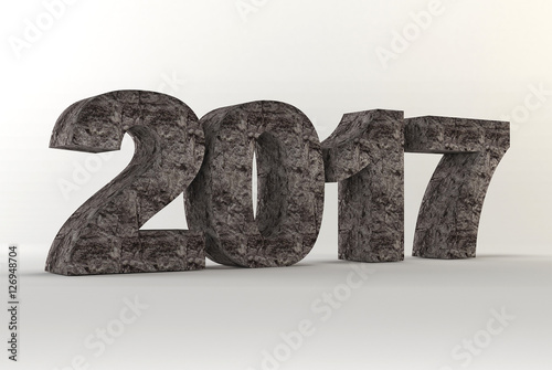 Wallpaper Mural 2017 Happy new year stone Torontodigital.ca