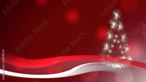 Christmas background with Christmas tree