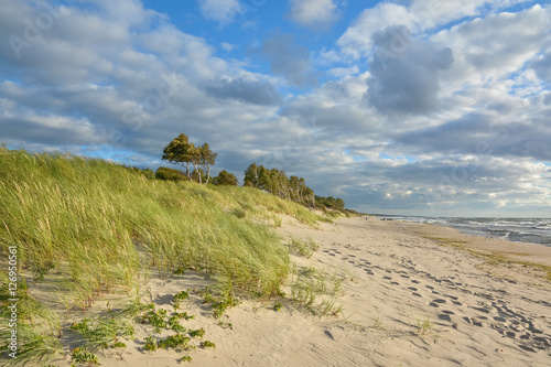 Huge picturesque beach on the Baltic Sea