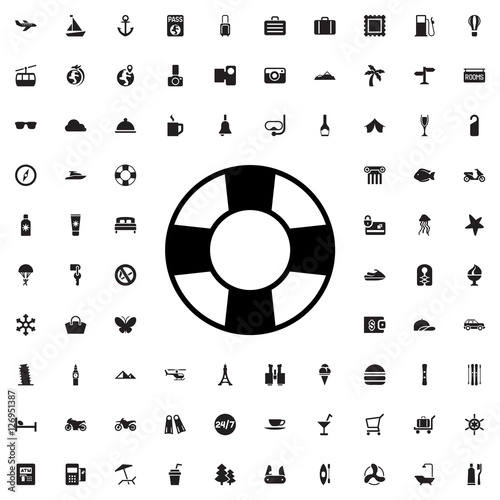 lifebuoy icon illustration
