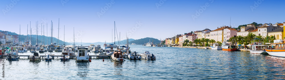 Wonderful romantic summer afternoon landscape panorama coastline