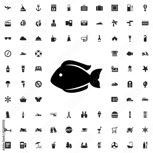 fish icon illustration