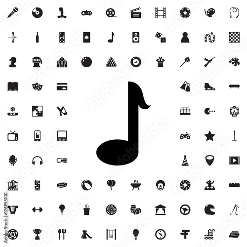 music note icon illustration