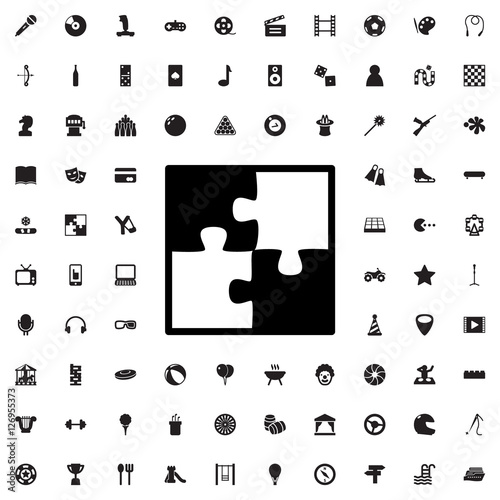 puzzle icon illustration