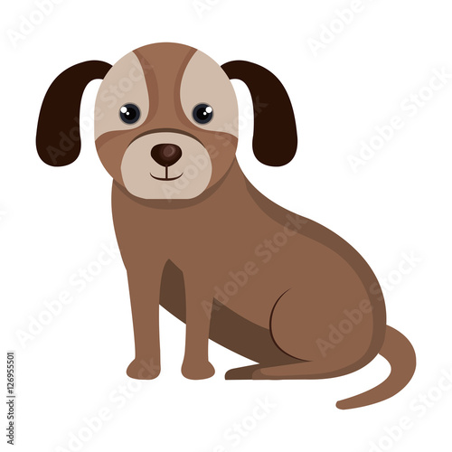 cute dog mascot icon vector illustration design © Gstudio