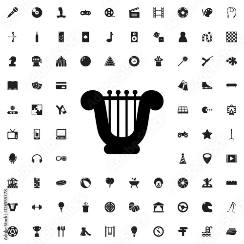 harp icon illustration