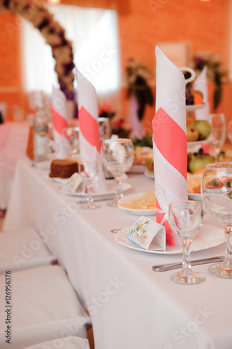 wedding banquet cakes in a restaurant