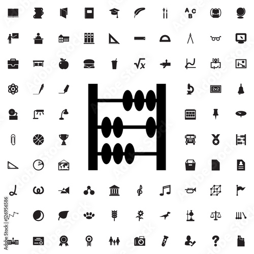 abacus icon illustration