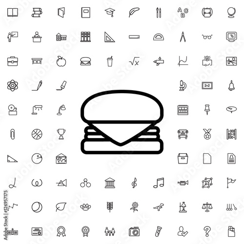 burger icon illustration