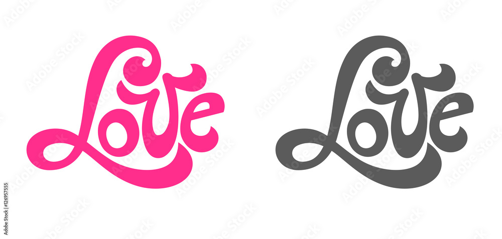 Obraz premium love lettering