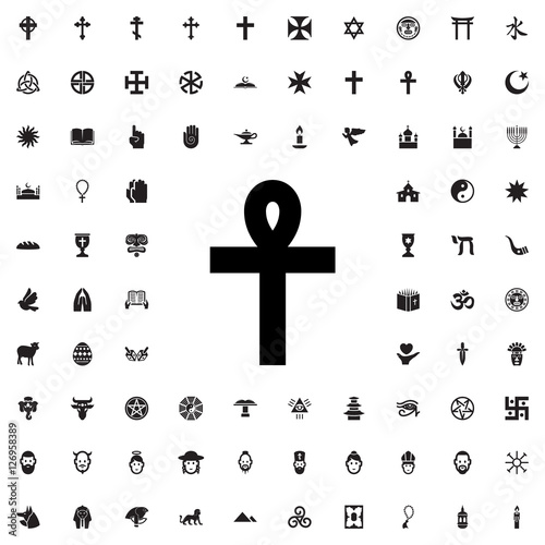 christian cross icon illust...