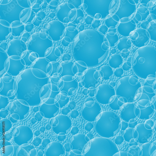 seamless pattern of the bubbles. foam of soap bubbles.