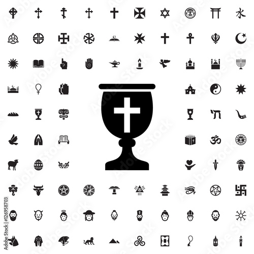religiious cup icon illustration photo