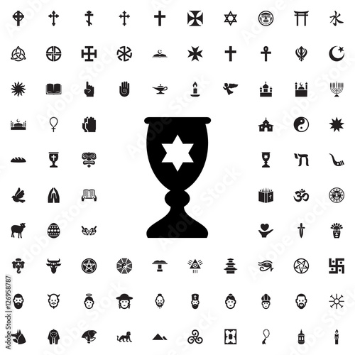 religiious cup icon illustration photo