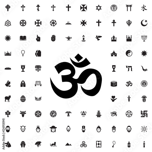 hinduism icon illustration