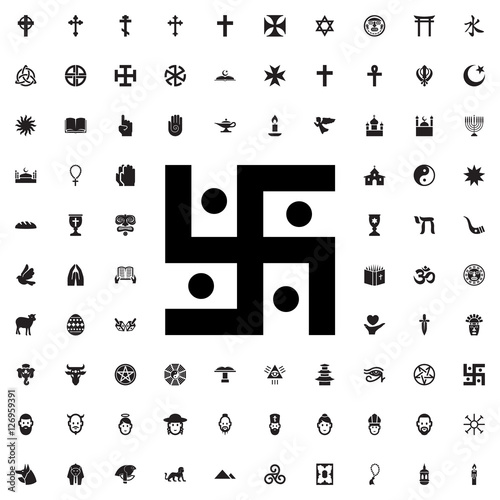 swastika icon illustration