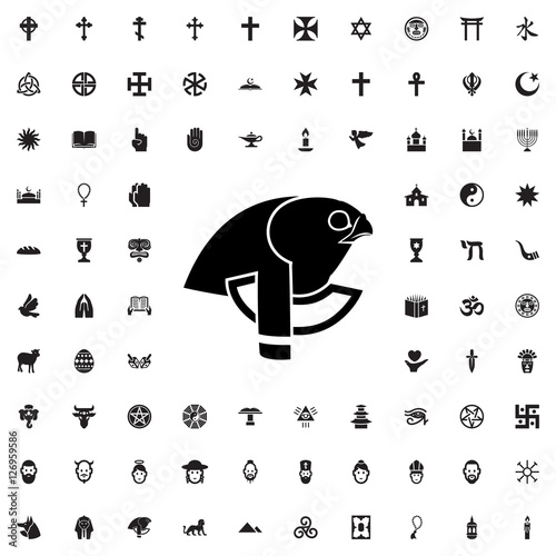 Egyptian God icon illustration