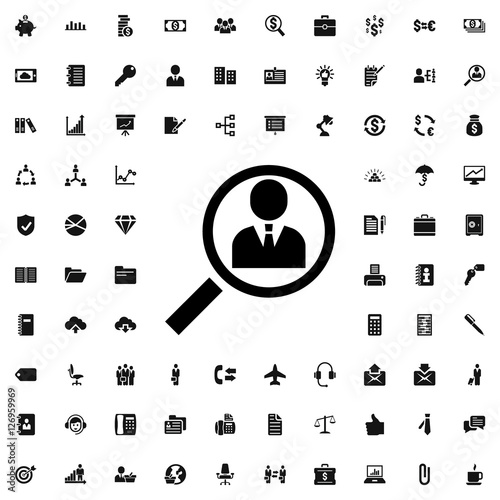 user search icon illustration