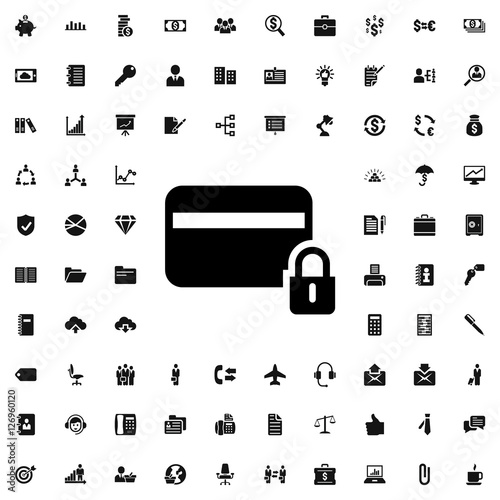 credit card security icon illustration