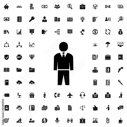 businessman icon illustration