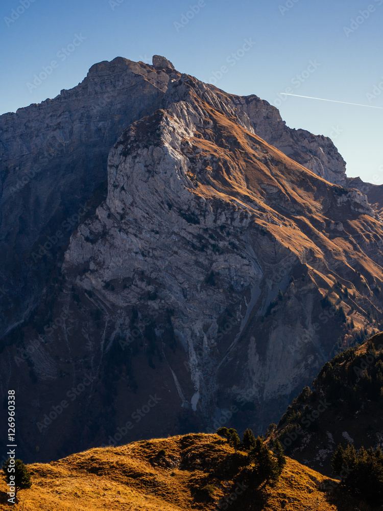 Fall light on the Tournette, Haute Savoie