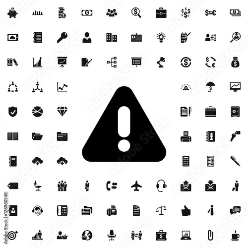 warning icon illustration