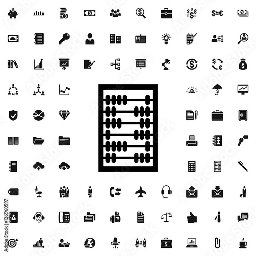 abacus icon illustration