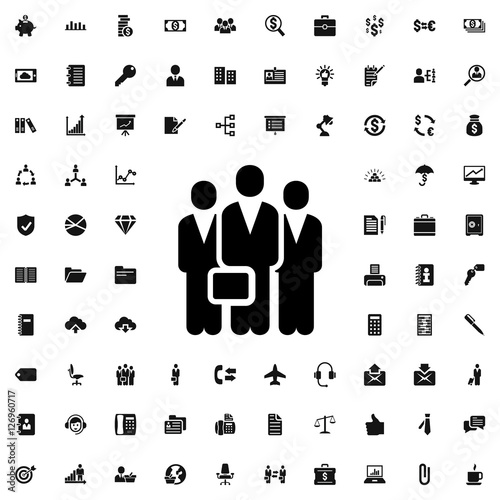 businessman group icon illu...
