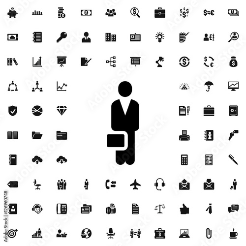 businessman icon illustration