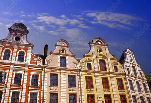 arras flemish buildings france photo
