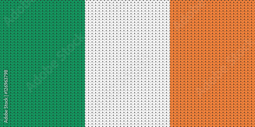 Knitted flag of Ireland