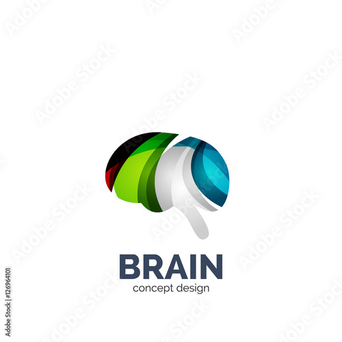 Vector brain logo