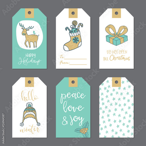 Christmas stickers for decoration
