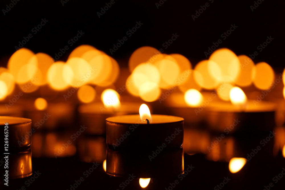 Burning candles with shallow depth of field Burning candles with shallow depth of field