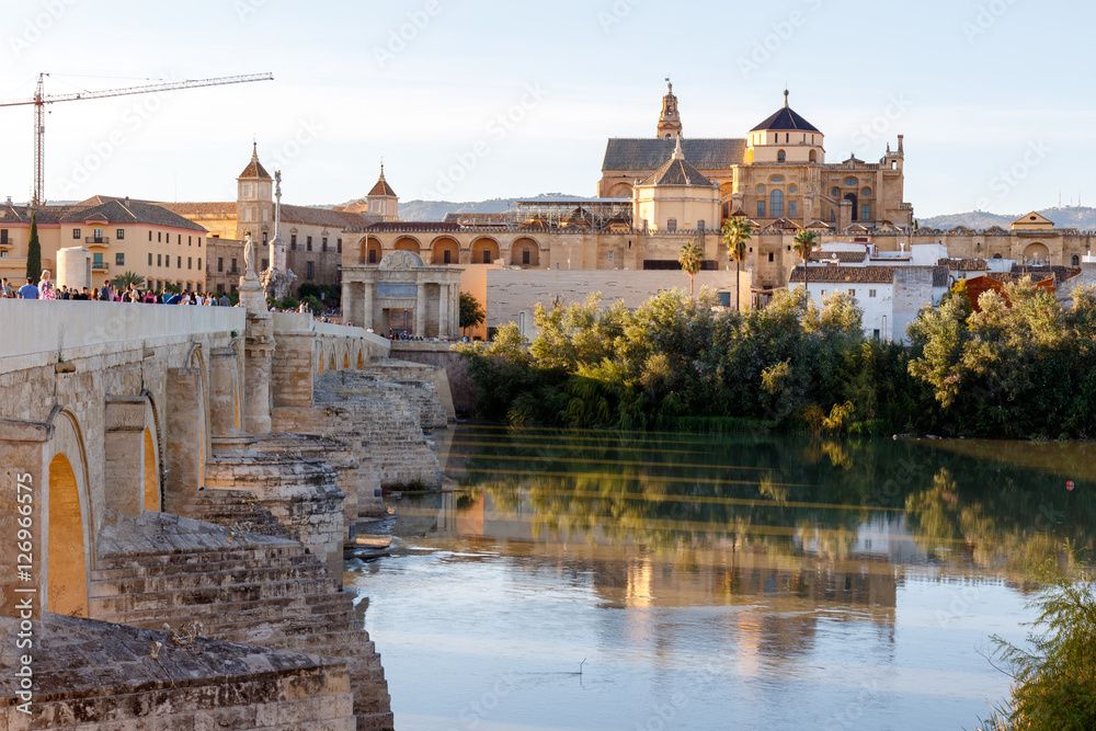 Panorámica Mezquita de Córdoba y puente romano