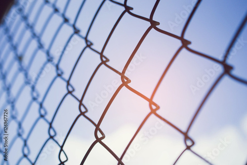  background of metal mesh fence