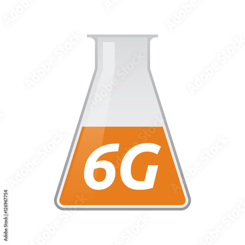 Isolated test tube with    the text 6G