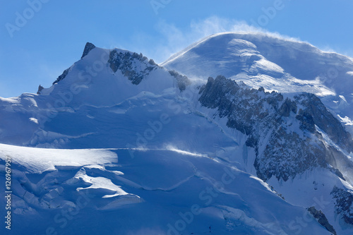 Mont Blanc (4810m) in Haute Savoie, France, Europe