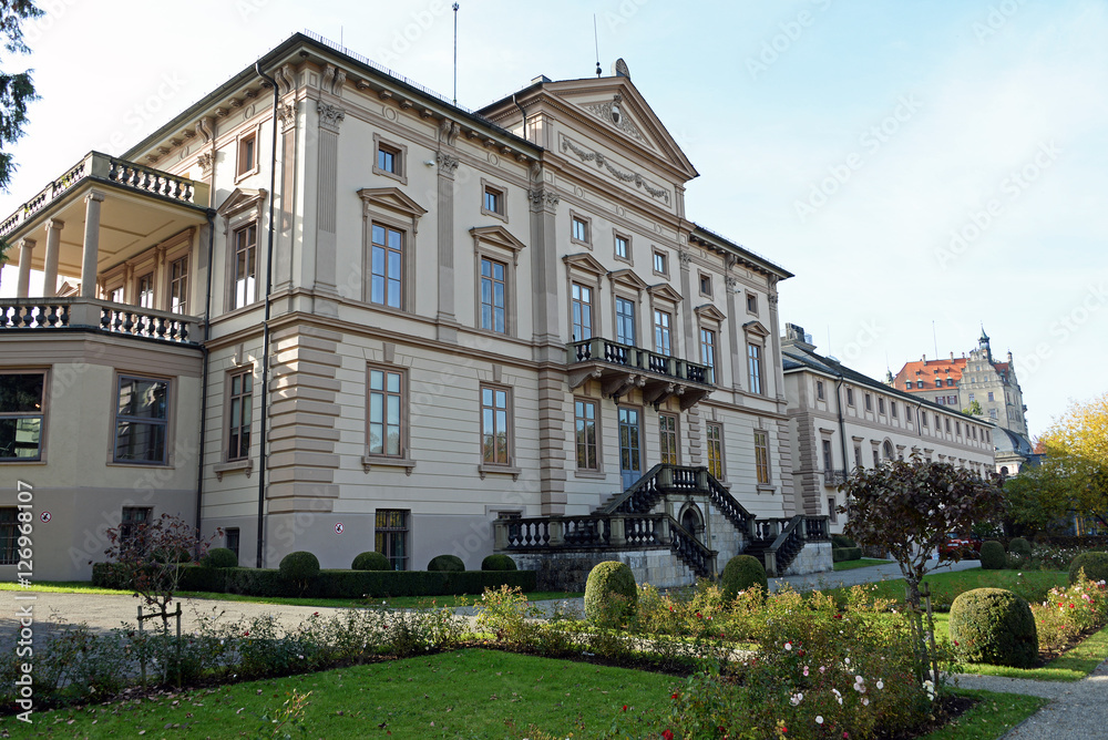 neoklassizistischer Prinzenbau Sigmaringen Parkansicht