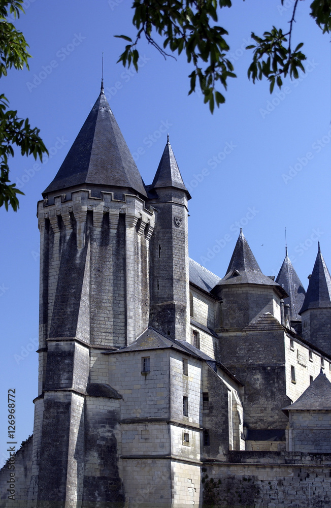 Obraz premium chteau saumur loire valley france