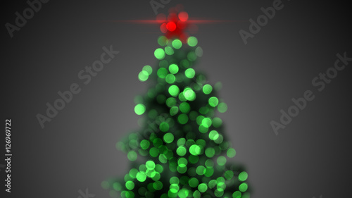 blurred christmas tree lights
