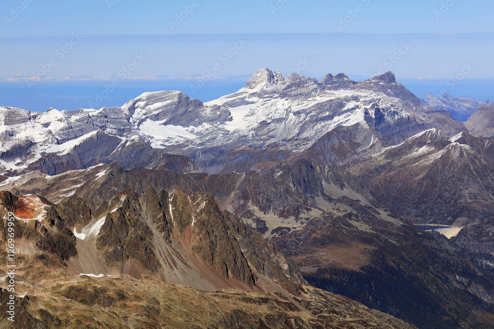 Obraz premium Alpine landscape in Haute Savoie, France